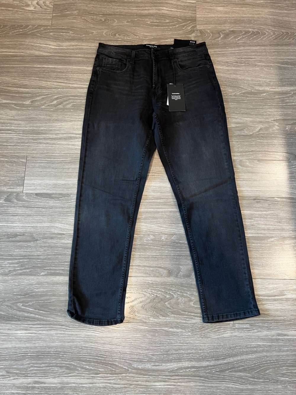 Kenneth Cole Men's Straight Jeans - Black